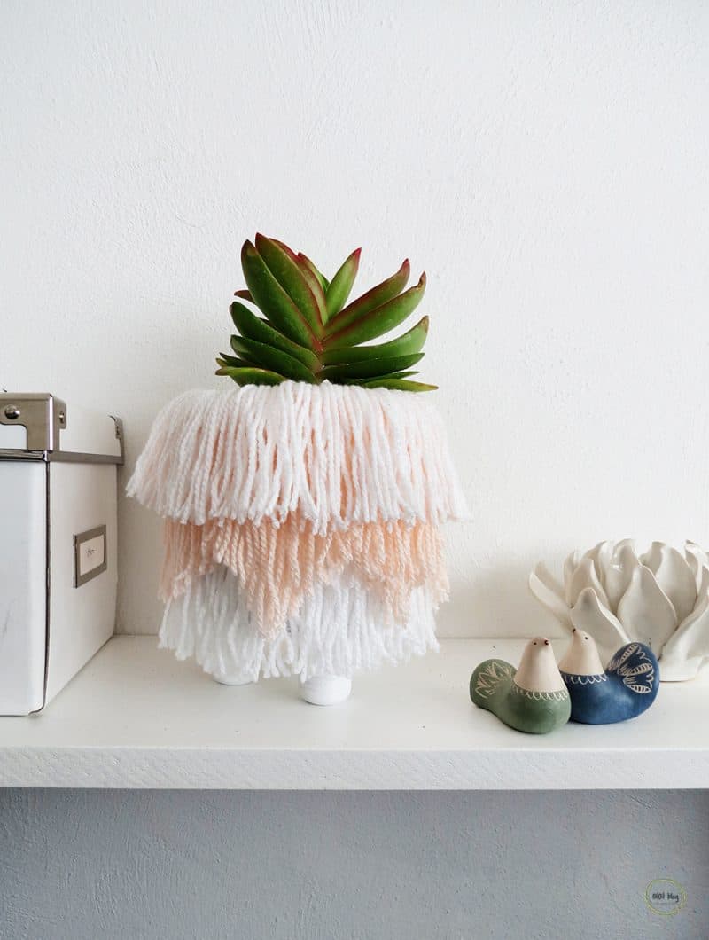 How to make a fringed planter